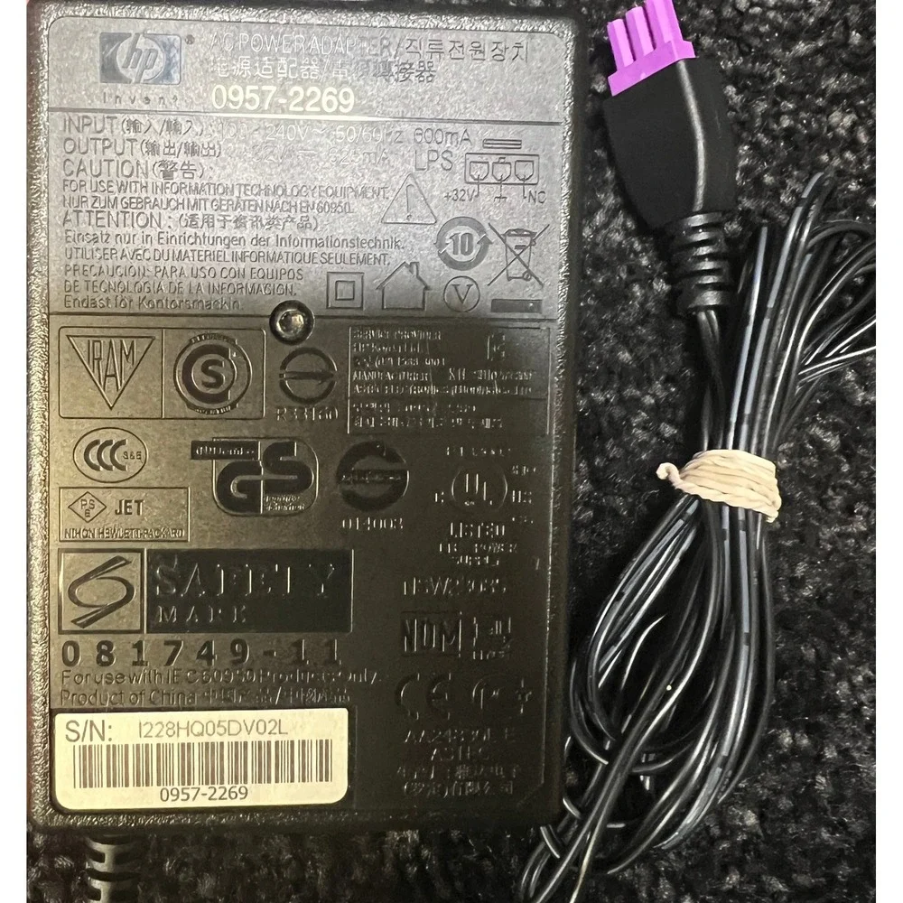 GENUINE AC Power Adapter Charger For HP Printer 0957-2269 0957-2242 Power Supply